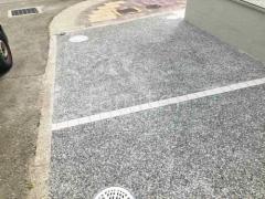駐車場ガレージ床 床洗い出し仕上げ 新大磯