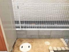 ブロック塀 (化粧ブロック) 太陽エコブロックス 普通CB スチールメッシュ フェンス YKKAP イーネット3F型 スチール柱 境界・メッシュ
