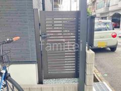 片開き 門扉 YKKAP シンプレオYS1型 横スリット