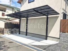 カーポート1台+延長 (1.5台縦連棟) LIXIL ネスカF フラット屋根