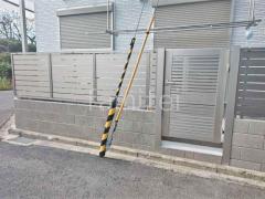 ブロック塀 (化粧ブロック) 東洋工業 トーヨーイース ゼロ アルミ形材 フェンス LIXIL AB YS3型 横スリット3 目隠し