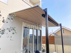 1階テラス屋根 (雨除け) LIXIL 木製調 テラスSC 壁付けタイプ フラット屋根 壁付