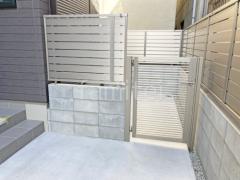 片開き 門扉 LIXIL AB YR2型 細横桟