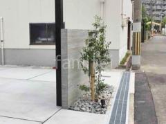 ロックガーデン 揖斐石 シンボルツリー ソヨゴ 常緑樹 植栽