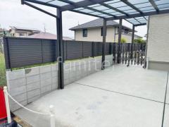 ブロック塀 (化粧ブロック) 太陽エコブロックス 普通CB アルミ形材 フェンス LIXIL AB YL3型 横ルーバー3 目隠し