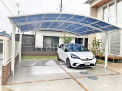 カーポート2台(ワイド) ツイン YKKAP アリュース アール屋根