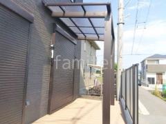 1階テラス屋根 (雨除け) YKKAP 独立式 レセパ Lタイプ フラット屋根 独立式 スタンダード