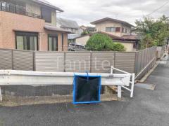 ブロック塀 (化粧ブロック) ユニソン ジャスティ アルミ形材 フェンス LIXIL AB YL3型 横ルーバー3 目隠し
