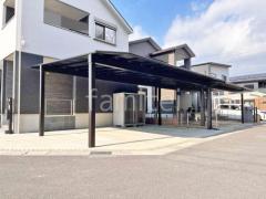 カーポート3台 (横ワイド トリプル) YKKAP エフルージュ FIRST フラット屋根