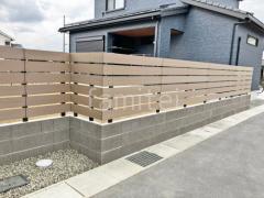 ブロック塀 (化粧ブロック) 東洋工業 トーヨーイース ワン 人工木・樹脂 フェンス(木調) F&F ニコボード 目隠し 木調・ラティス 樹脂